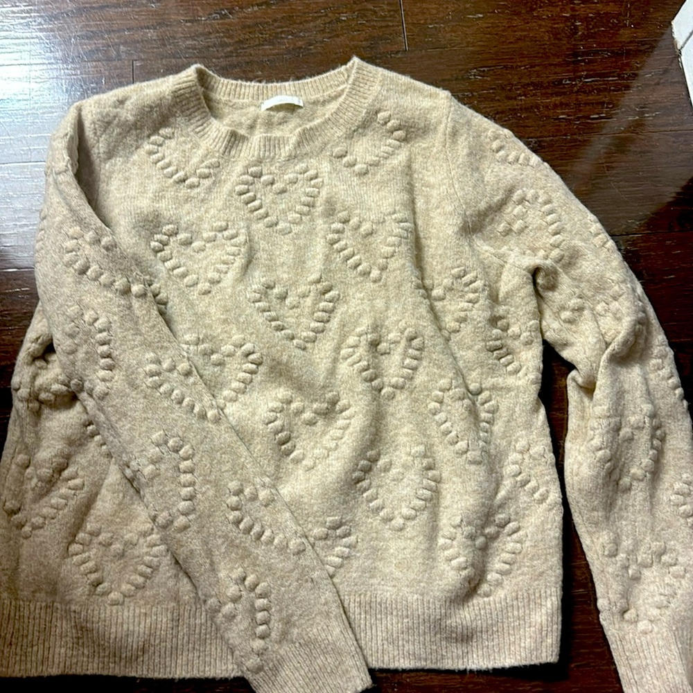 H&M Heart Sweater Sz M